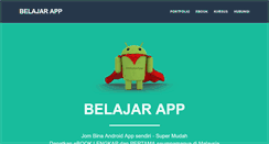 Desktop Screenshot of belajarapp.com